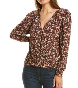 RAMY Brook Silk Faux Wrap Top